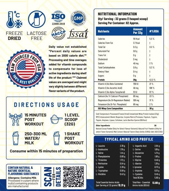 PROLABS NUTRITION ISOLATE WHEY PROTEIN 2 KG DUTCH CHOCOLATE