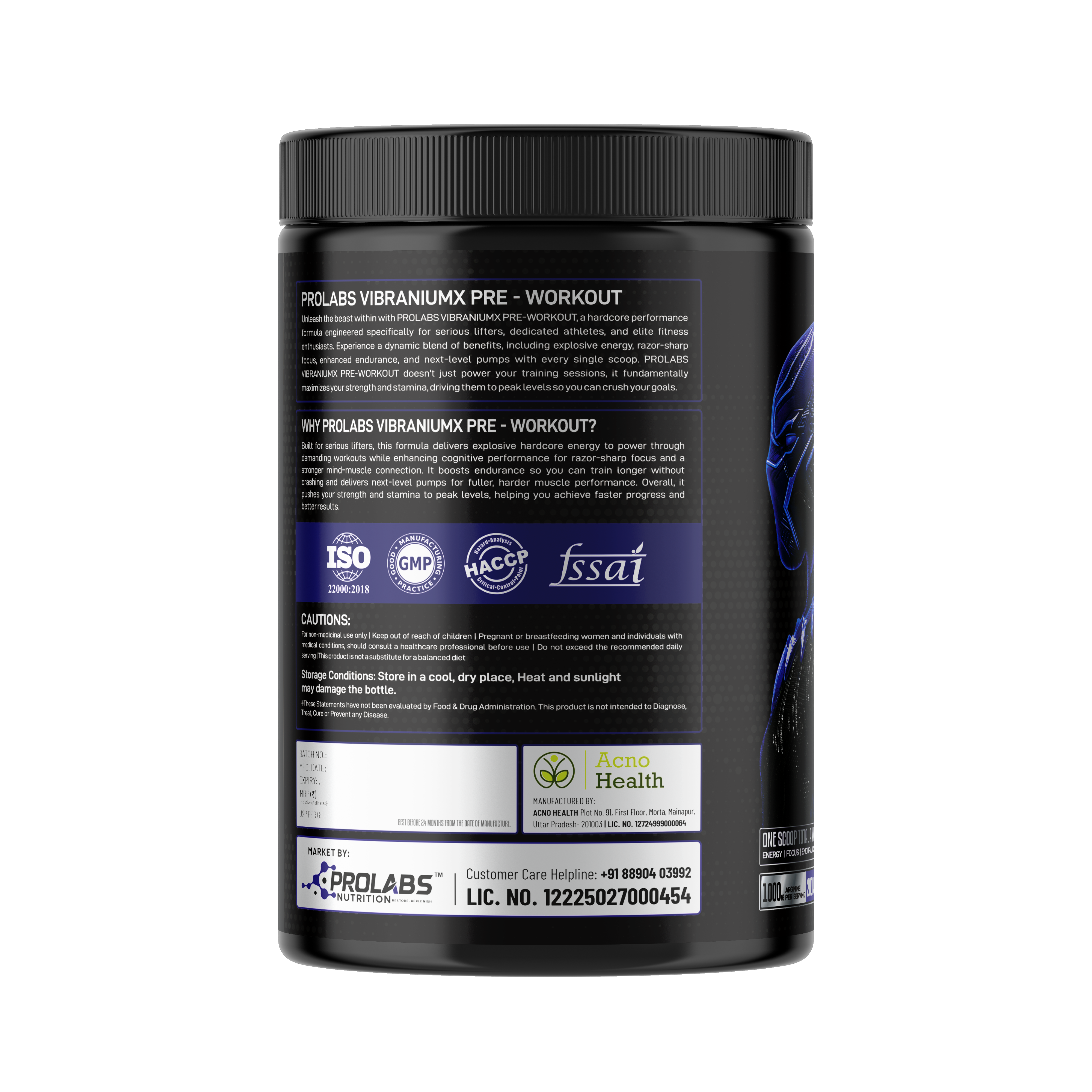 VIBRANIUM-X Pre Workout Hellfire Heat 50 Servings